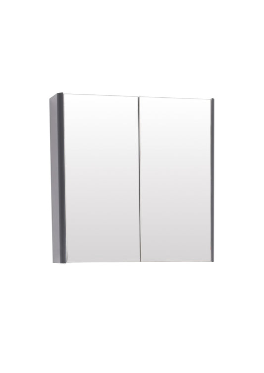 Options 24 600mm Mirror Cabinet Cool Grey