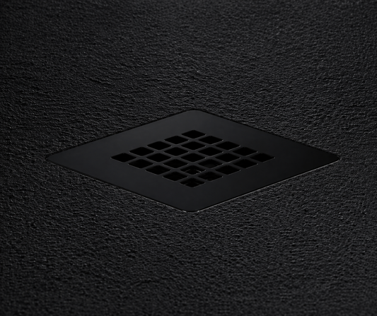 125 x 125 Black Stainless steel Grille (RAL 9005)