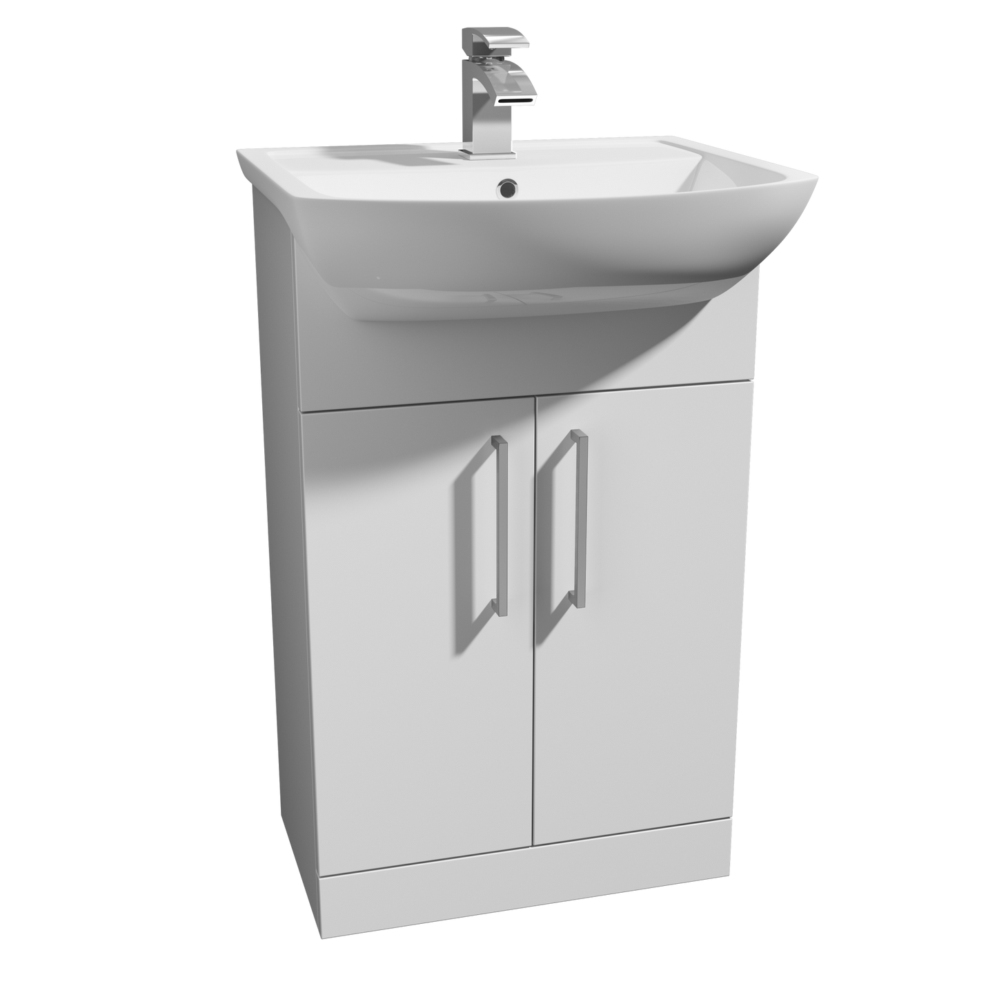 Pure Semi Recessed 1TH Basin 550mm