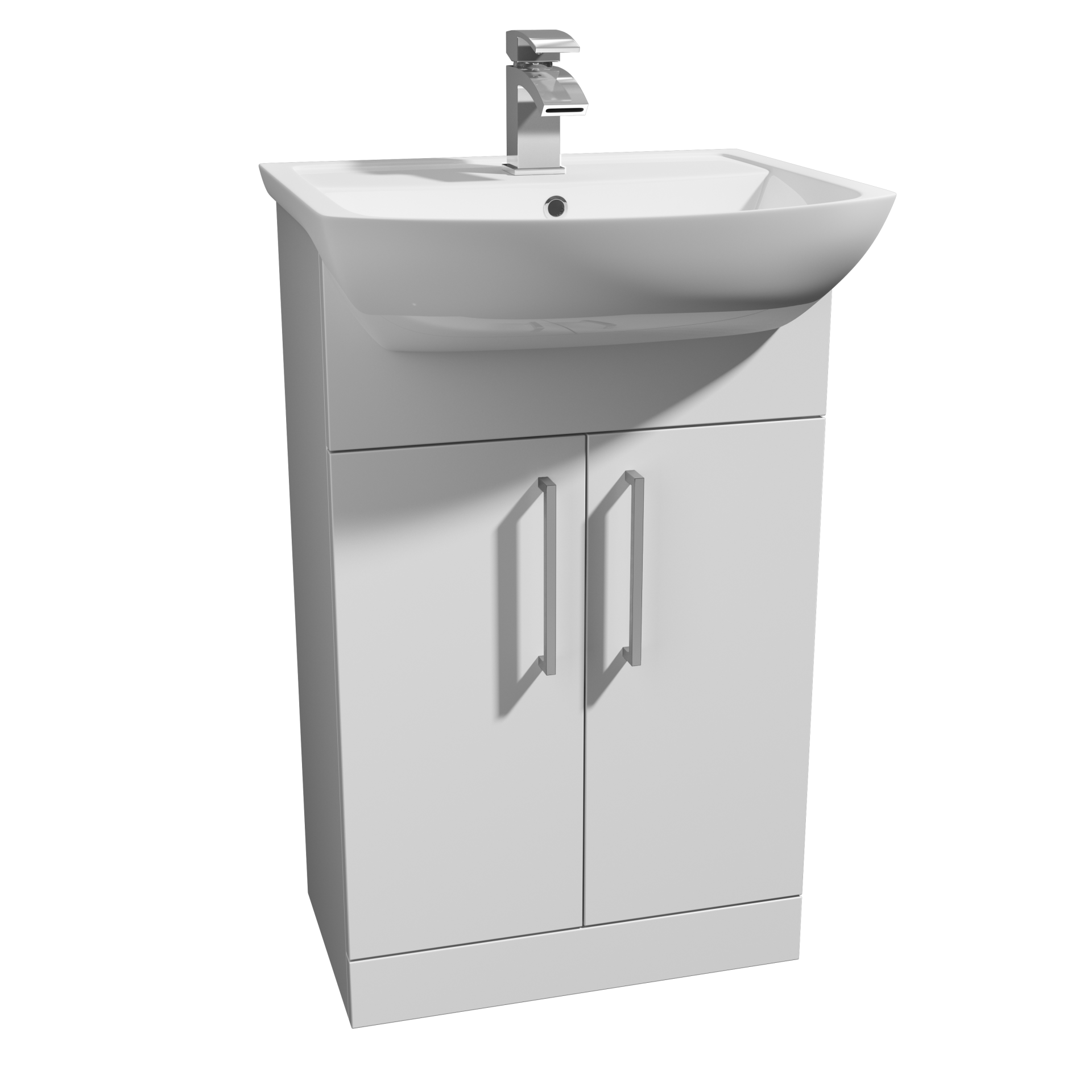 Pure Semi Recessed 1TH Basin 550mm