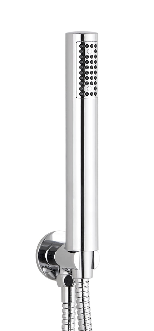 Round Outlet Elbow with Wall Bracket Flex & Handset