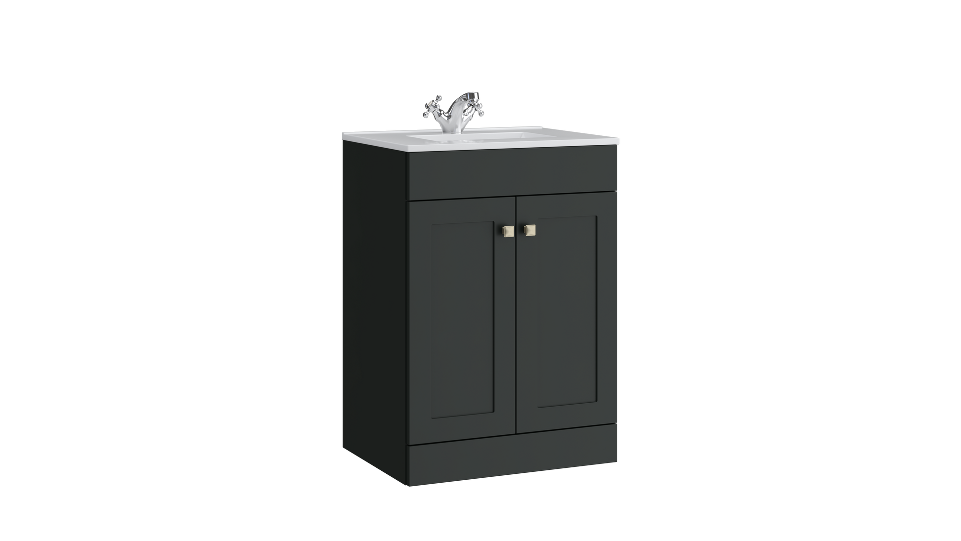 Sanctuary 500mm 2 Door Floor Standing Unit Matt Anthracite