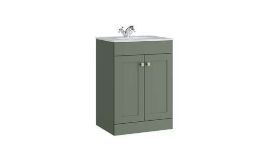 Sanctuary 600mm 2 Door Floor Standing Unit Corymbia Green