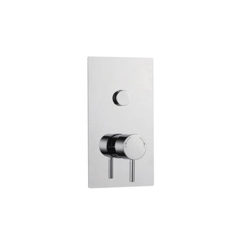Plan Single Round Push Button Concealed Thermostatic Shower Valve