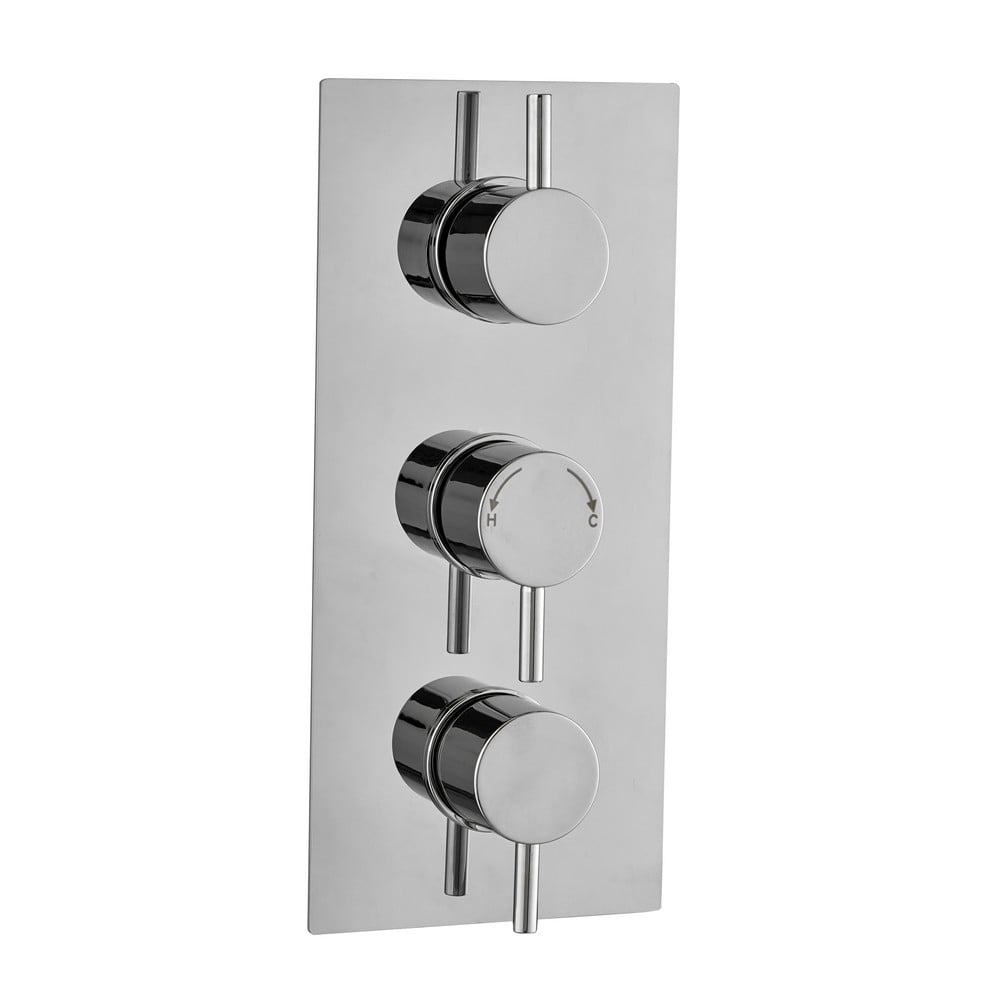 Plan Triple Concealed Therm. Shower Valve (3 way)