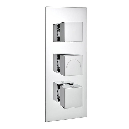 Pure Triple Concealed Therm. Shower Valve (3 way)