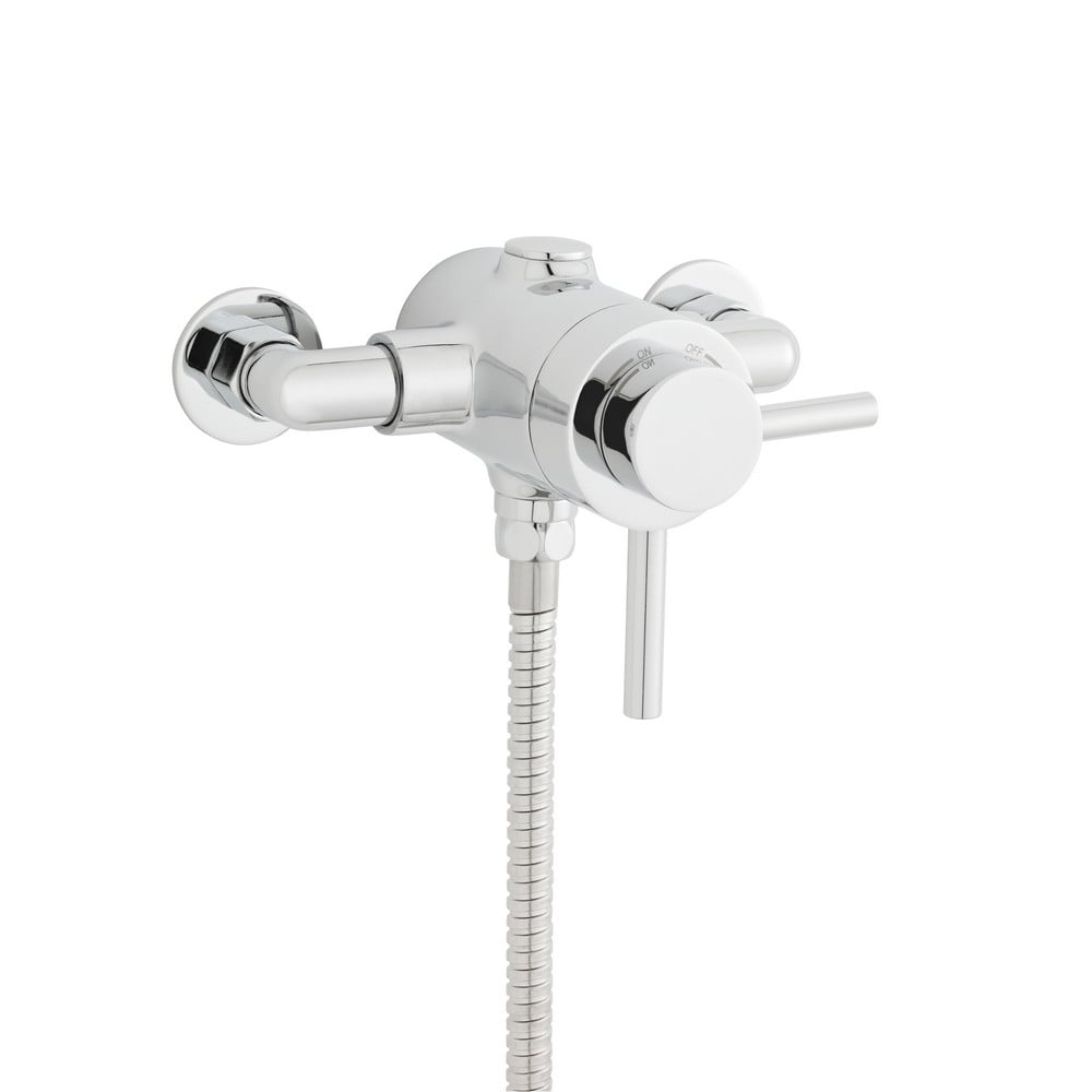 Plan exposed thermostatic shower valve