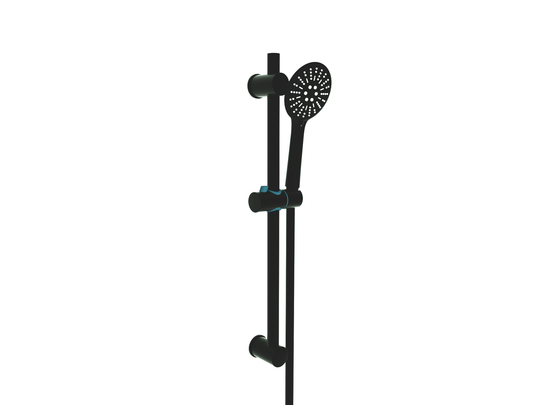 Nero Round Slide Rail Kit Matt Black