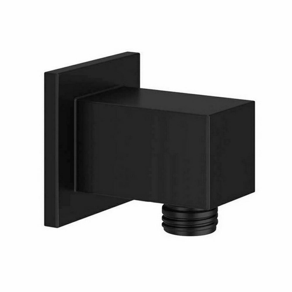 Nero Square Outlet Elbow Matt Black