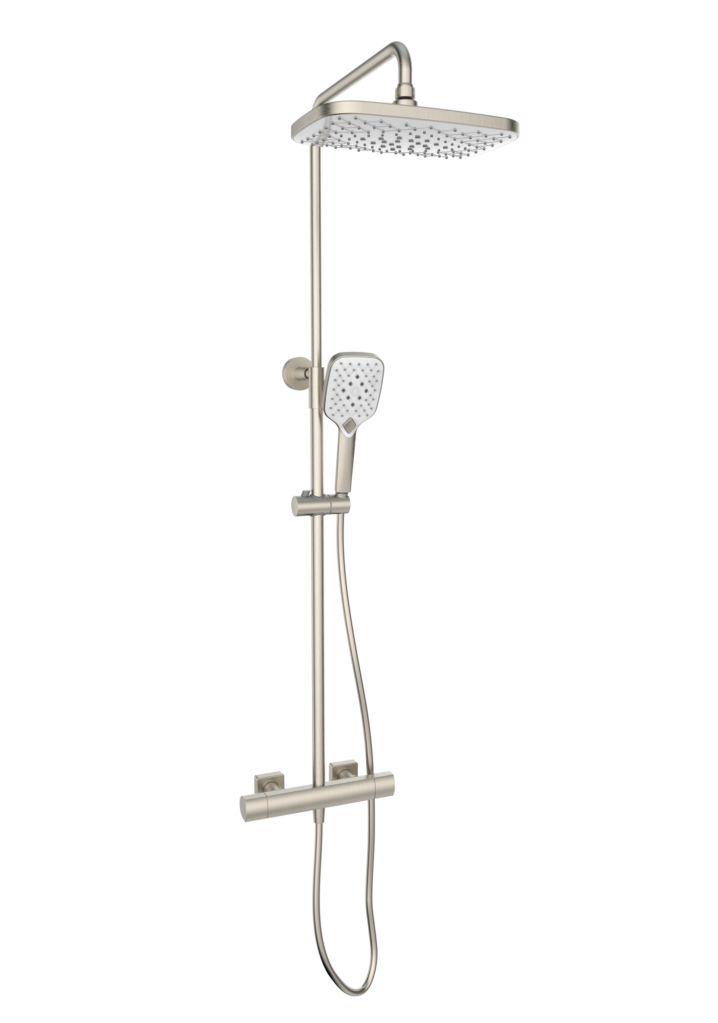 Kolt Shower with Sliding Handset and Drench Head Nickel