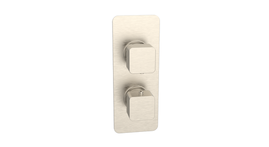 Kolt Concealed Shower Valve (Twin Outlet) Brushed Nickel