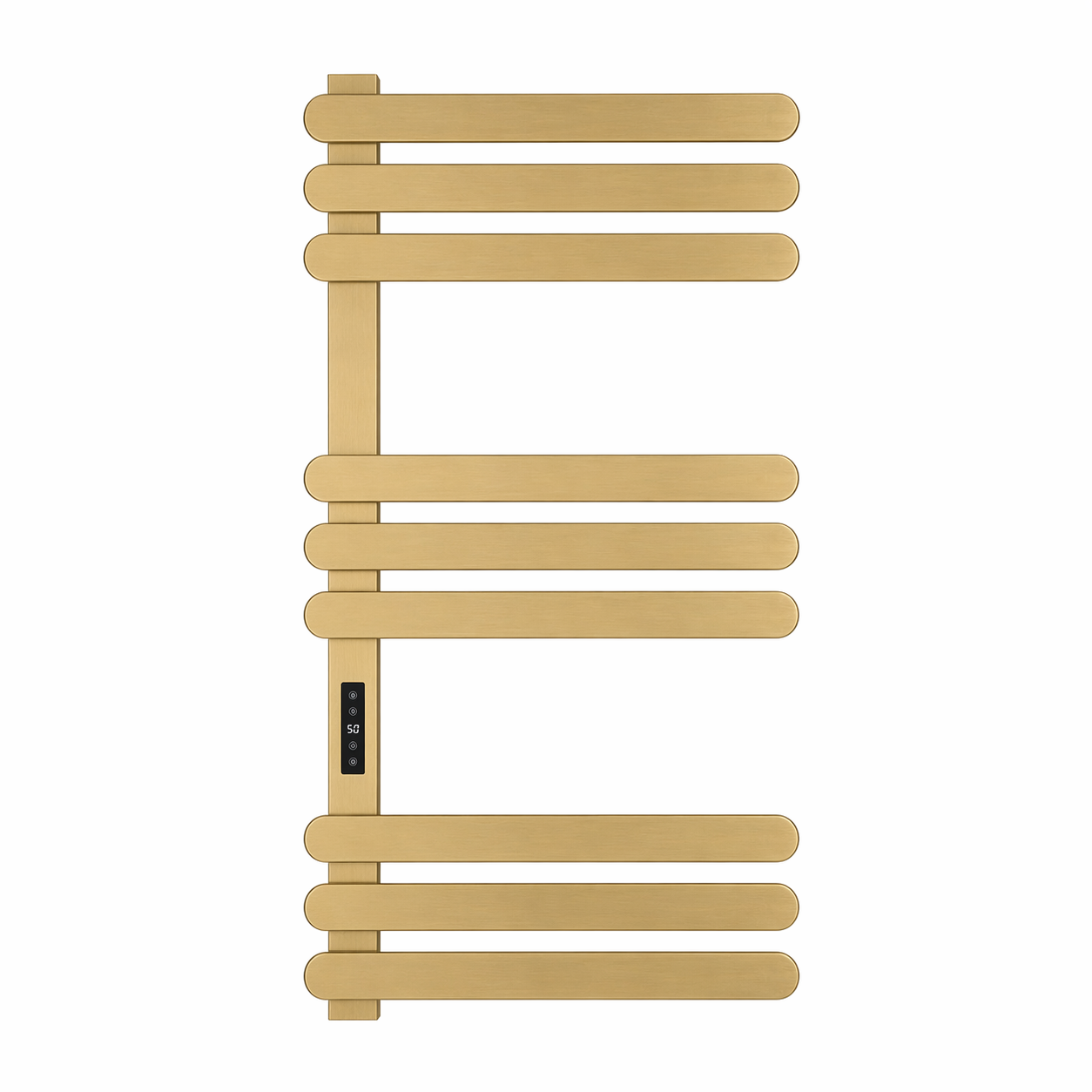 Selecta Smart Dry Electric Towel Rail 1100 x 500mm - Brushed Brass