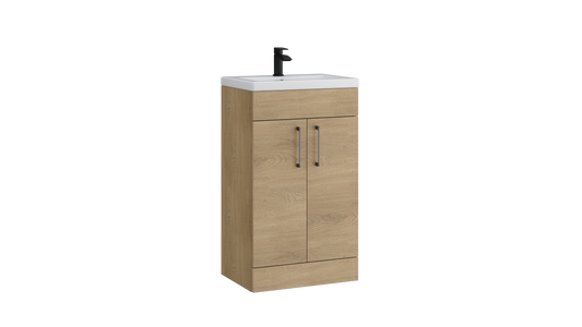 Dove 500mm 2 Door Floor Standing Unit Torro Oak