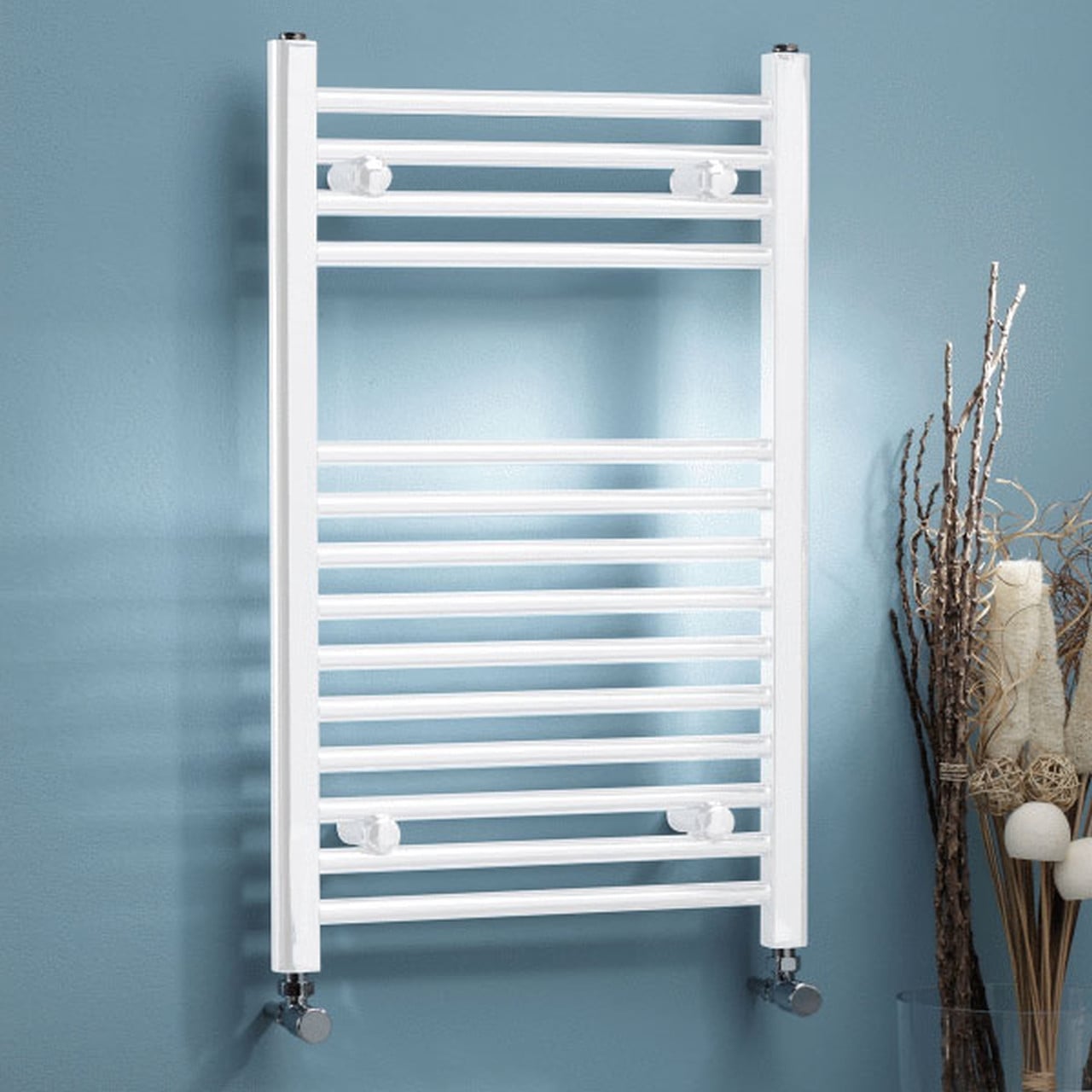 Straight Towel Rail 500mm x 1600mm White