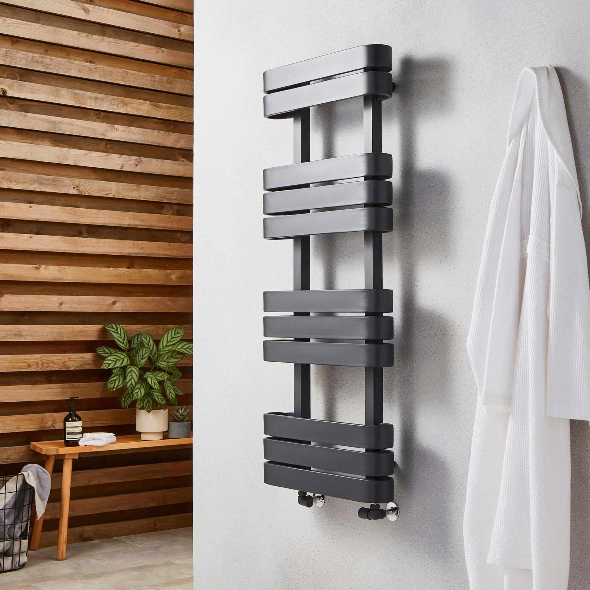 Tampa 1200 x 500 Towel Rail Anthracite