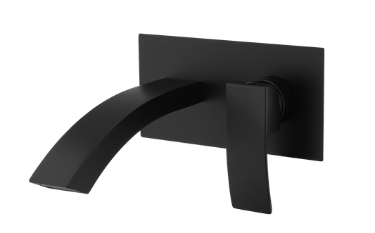 Fiuto Nero Wall Mounted Basin Mixer