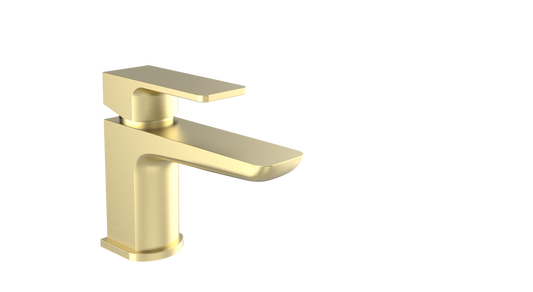 Kolt Mini Mono Basin Mixer Brushed Brass