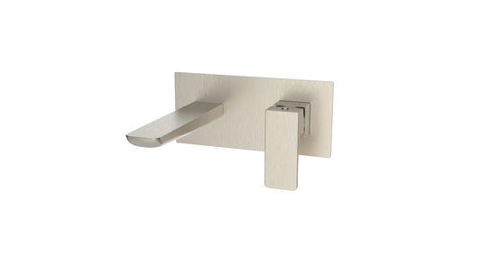 Kolt Wall Mounted Basin Mixer Brushed Nickel