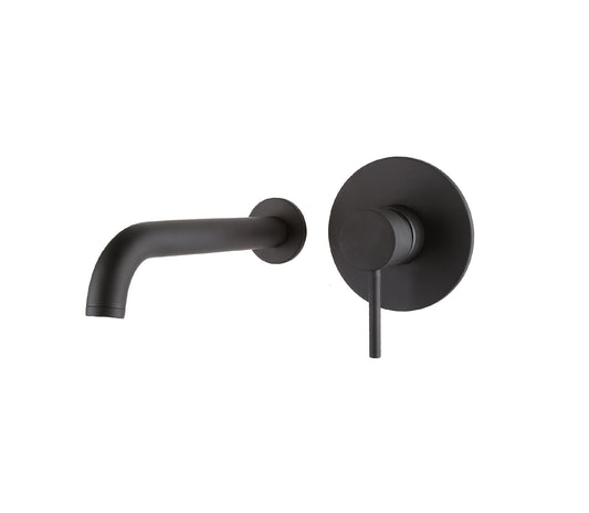 Nero Round Wall Mounted Basin Mixer