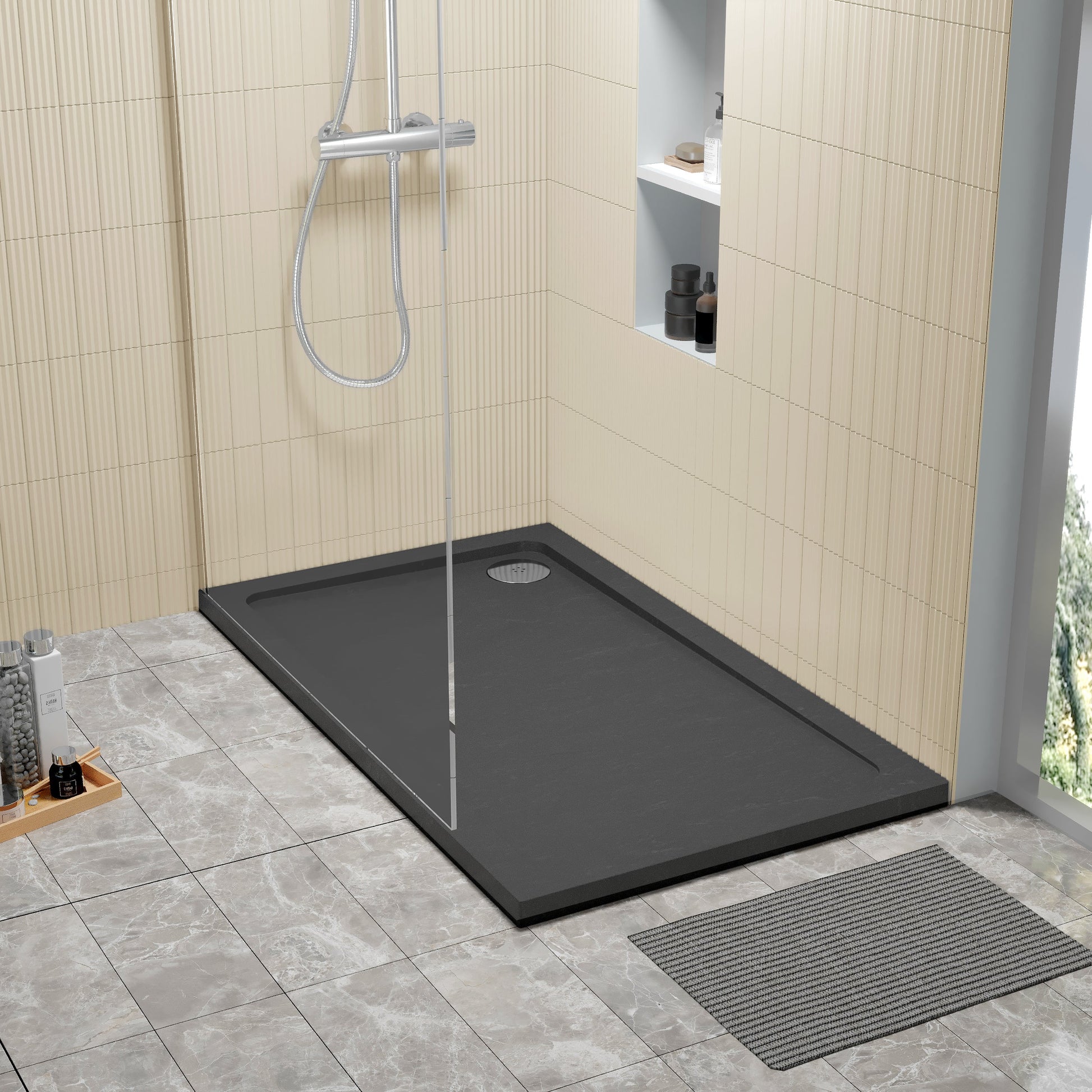 Rectangular Slimline Shower Tray 1200 x 700mm