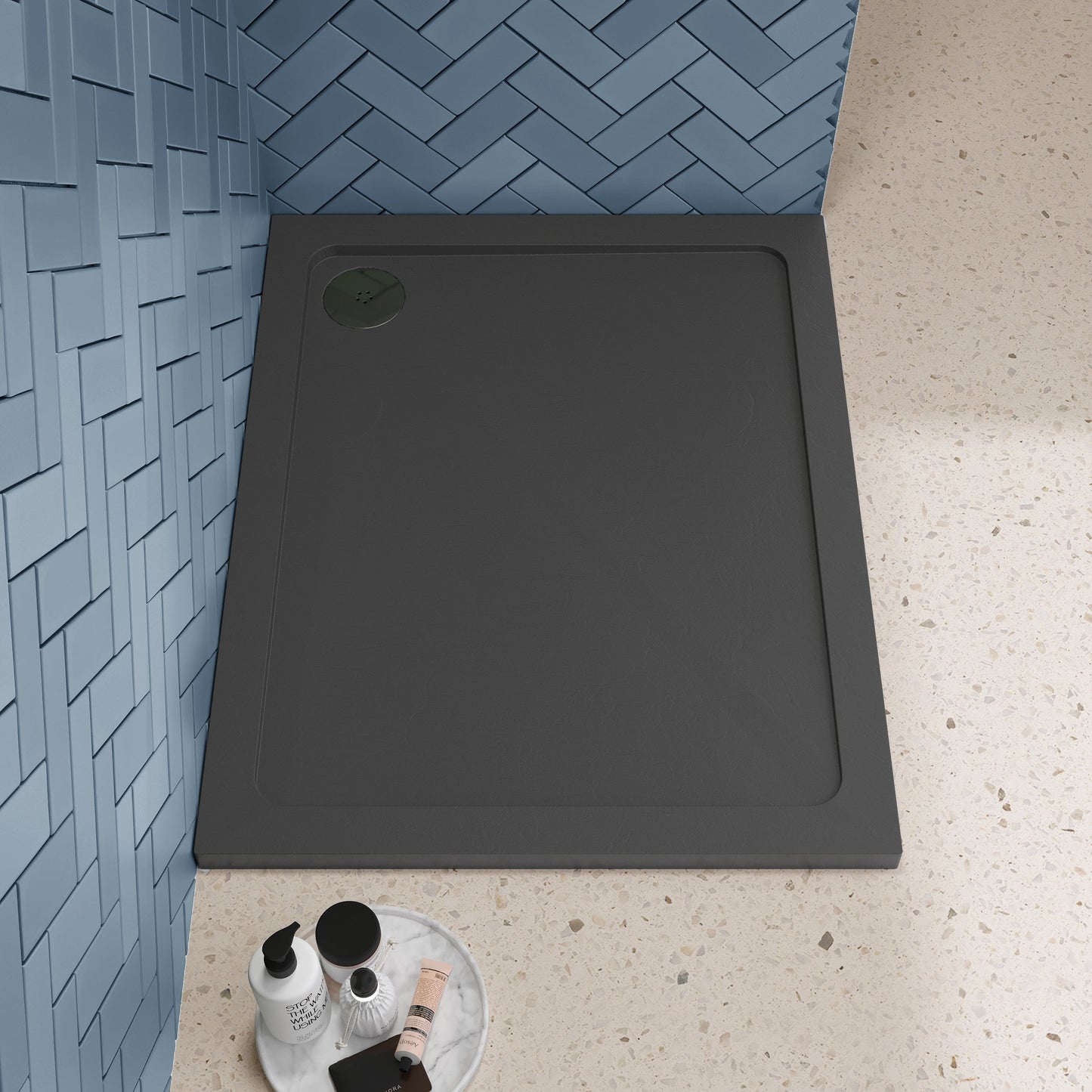 Rectangular Slimline Shower Tray 1000 x 800mm