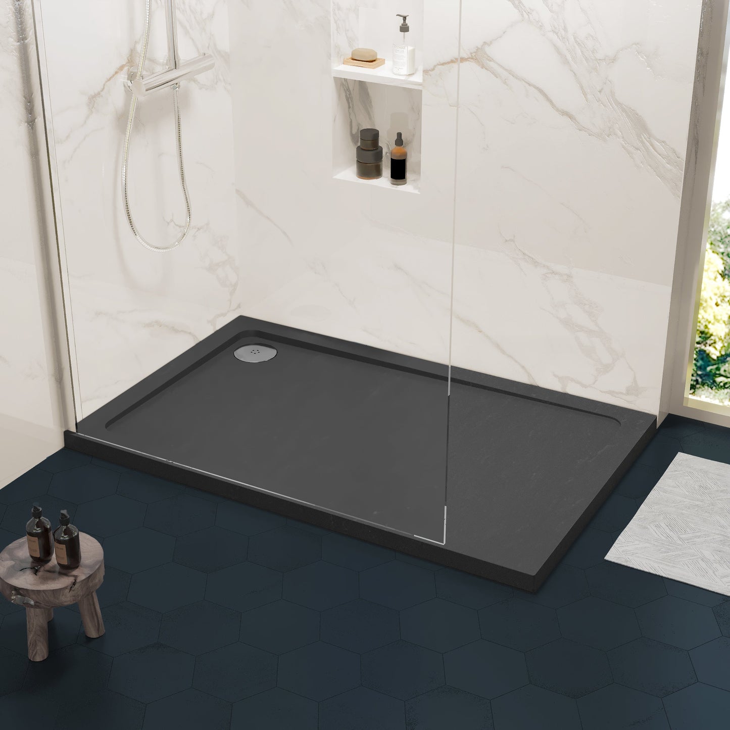 Rectangular Slimline Shower Tray 1200 x 760mm