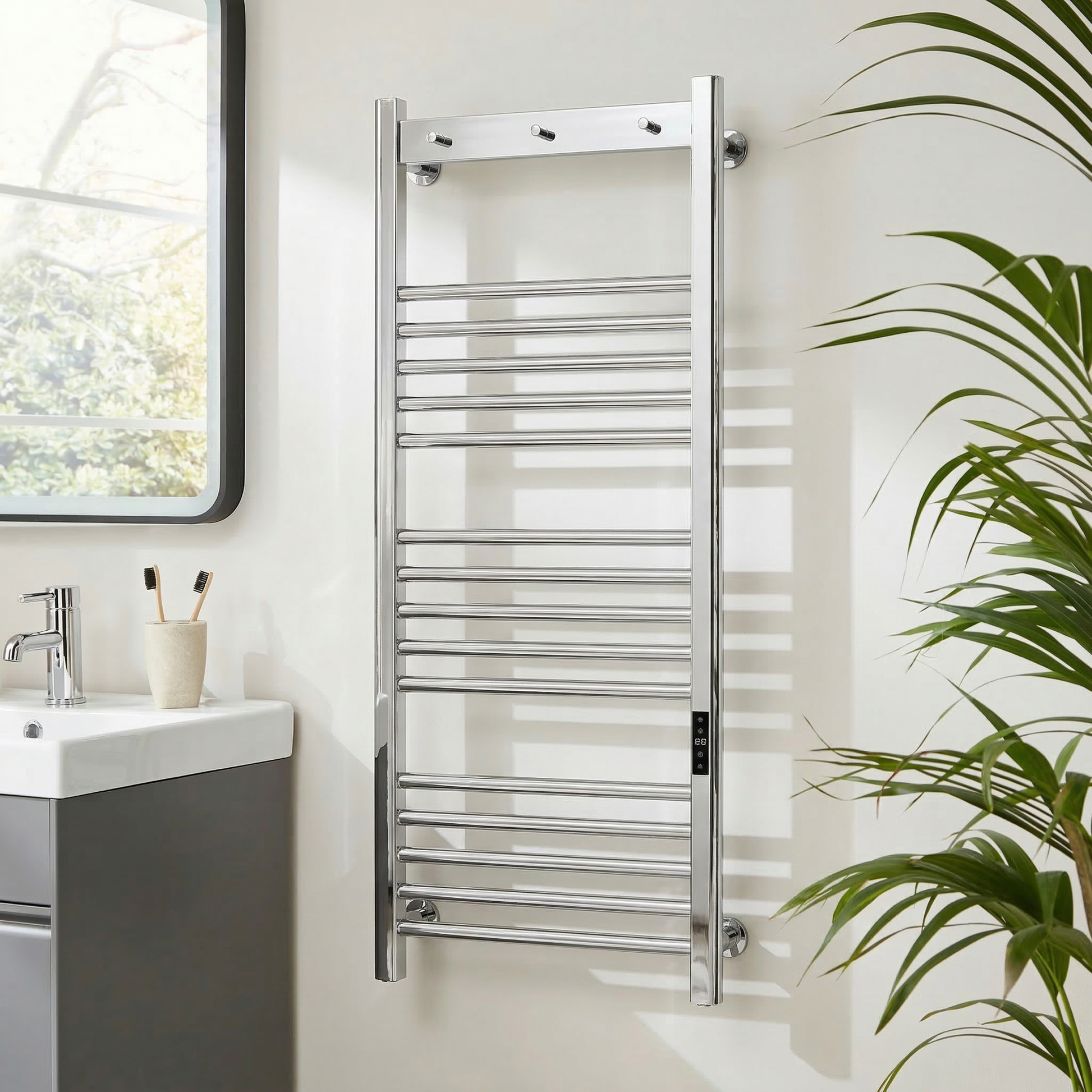 Toro Smart Dry Electric Towel Rail 1500 x 500mm - Chrome