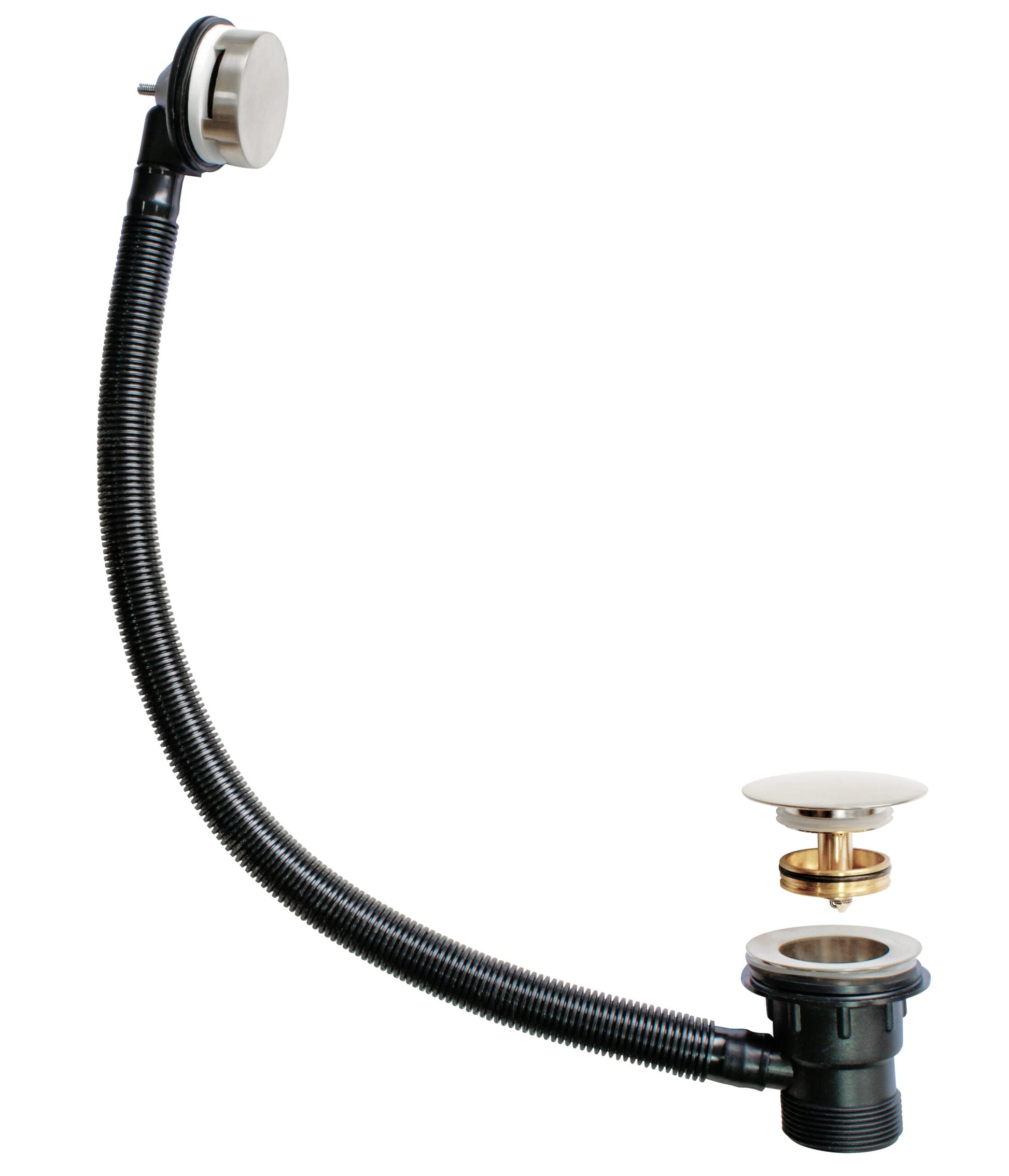Easyclean Sprung Bath Waste Nickel