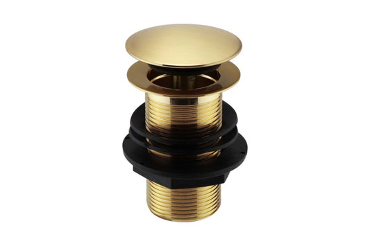 Basin Clicker Waste (Unslotted) Brushed Brass