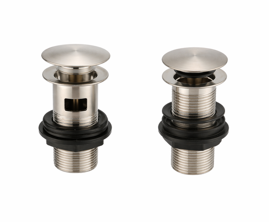 Easyclean Basin Clicker Waste (Unslotted) Brushed Nickel