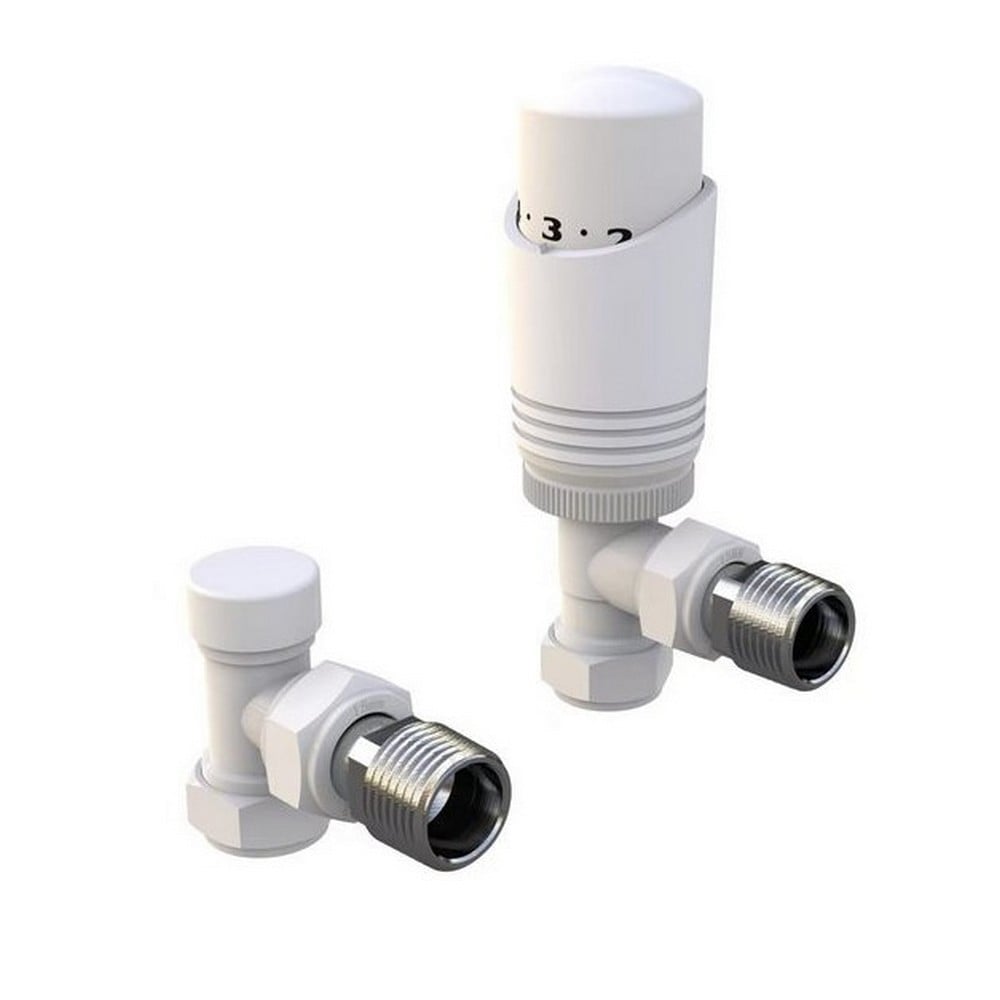 Design Twin Pack TRV White Angled