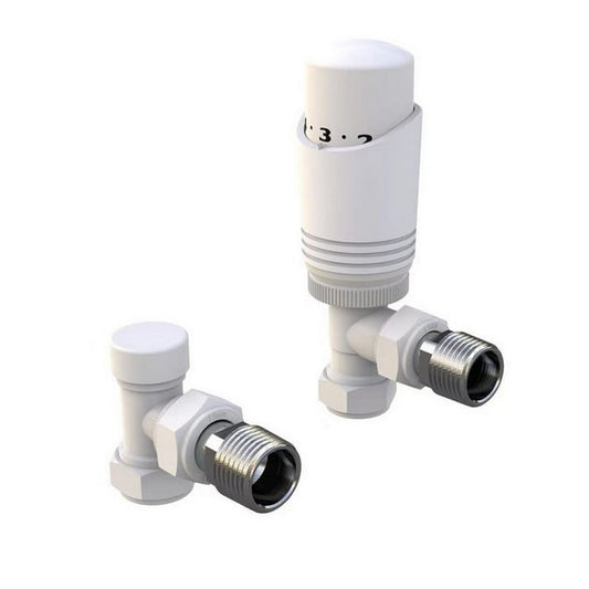 Design Twin Pack TRV White Angled