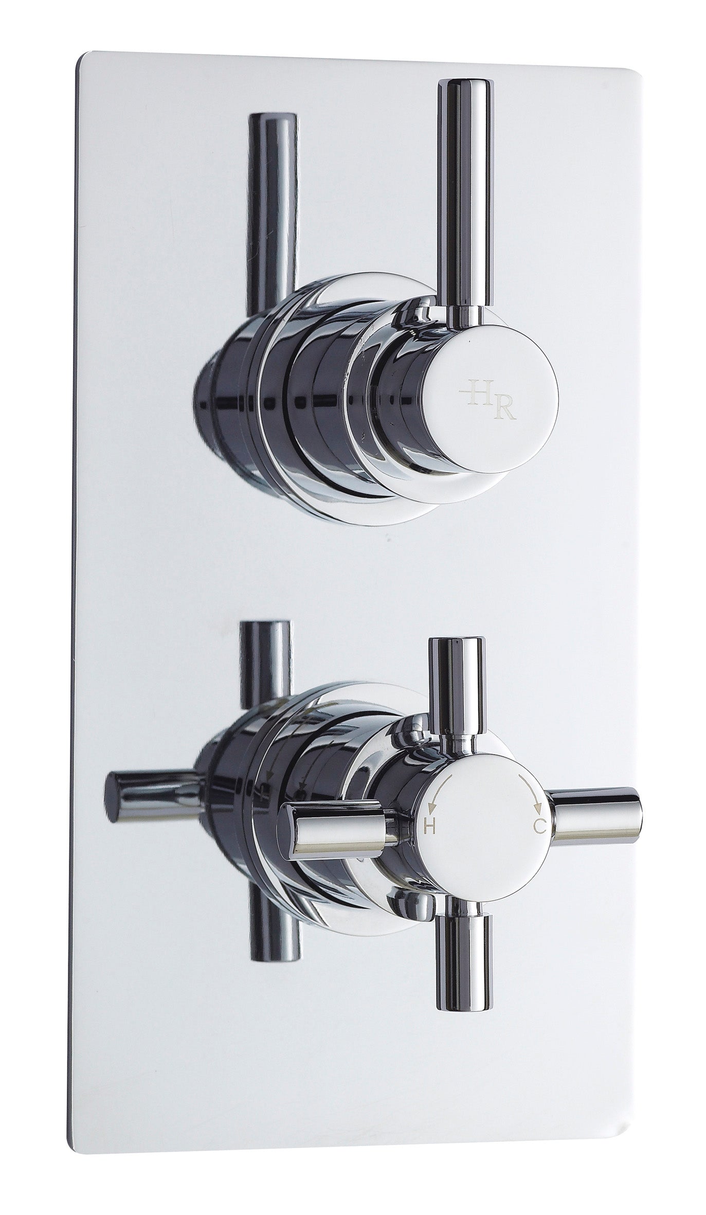 Tec Pura Twin Thermostatic Shower Valve With Diverter