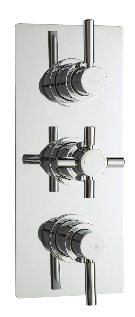 Tec Pura Triple Thermostatic Shower Valve With Diverter