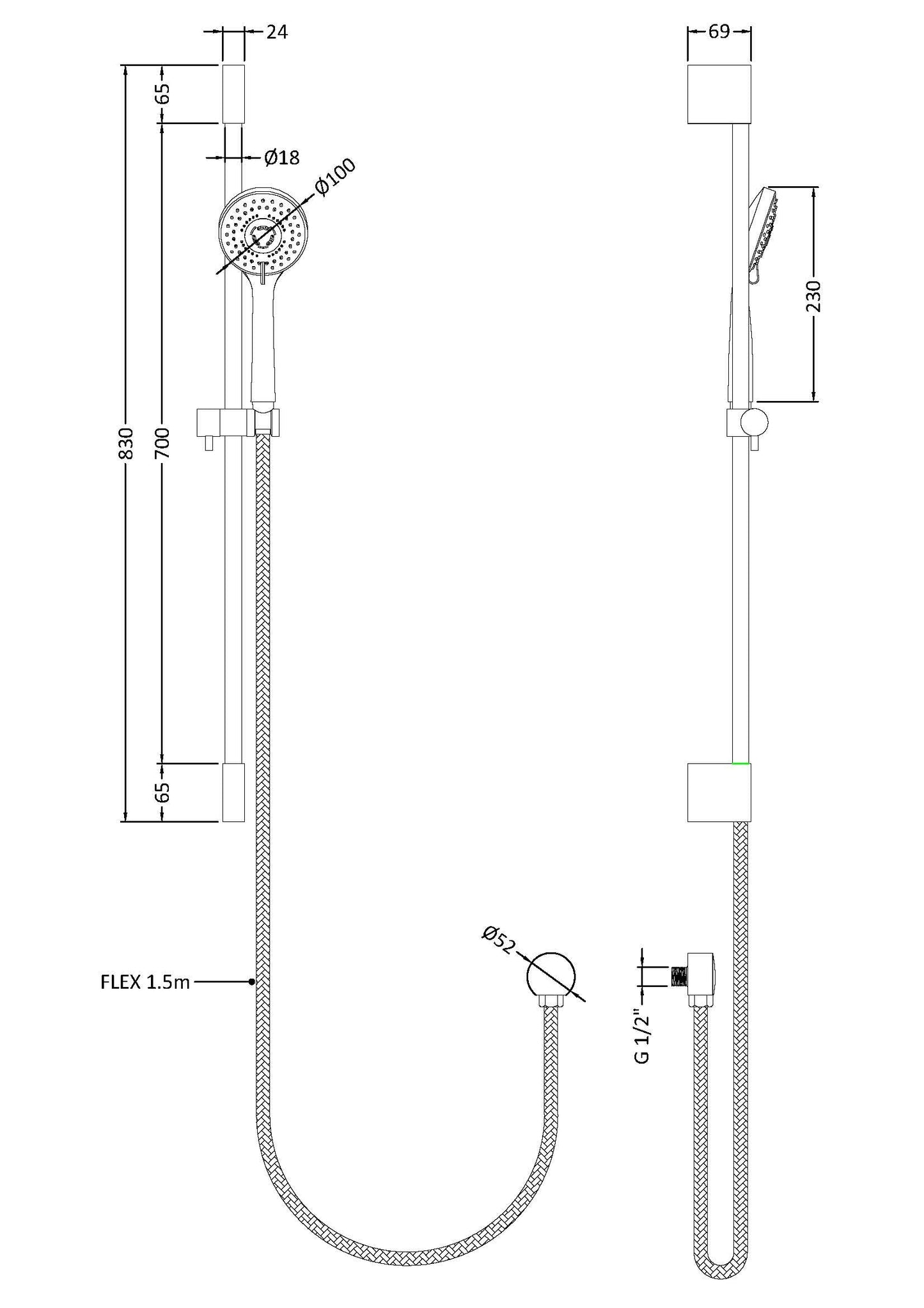 Slimline Slide Rail Kit