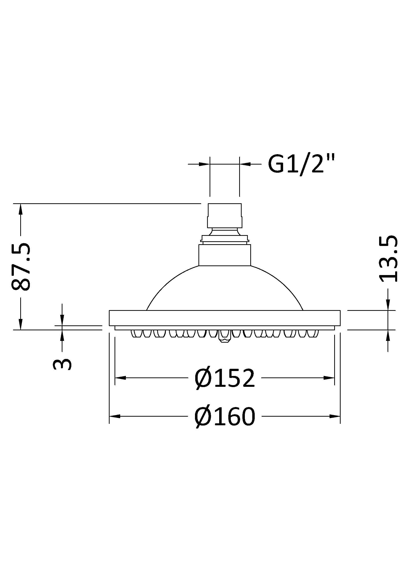 Shower Heads Fixed Head
