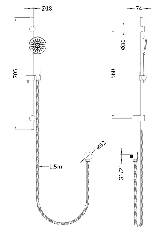 Slide Rail Kits Water Saving Slide Rail Kit