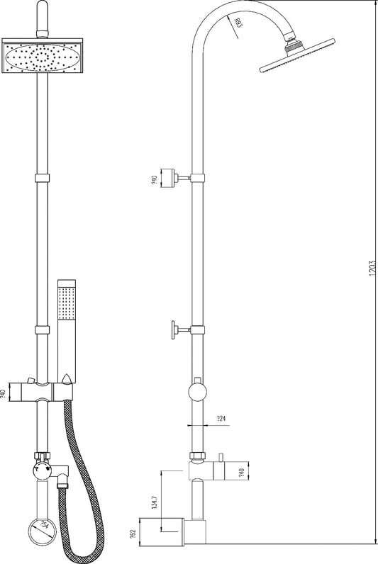 Multi Option Shower Kits Worth Shower Kit