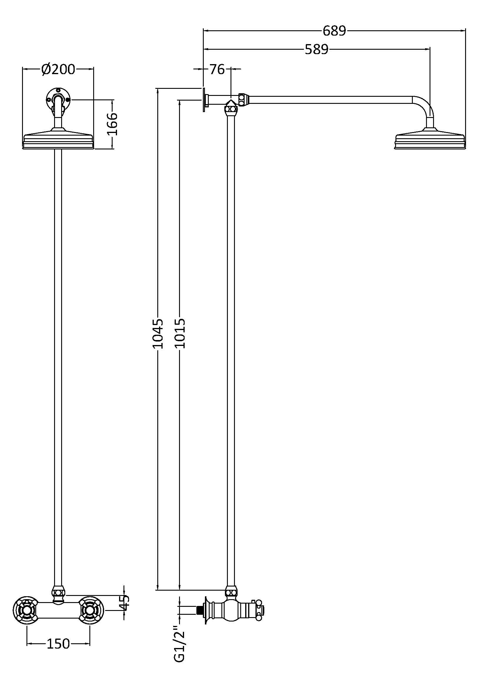 Shower Kits Traditional Thermostatic Shower Valve & Kit
