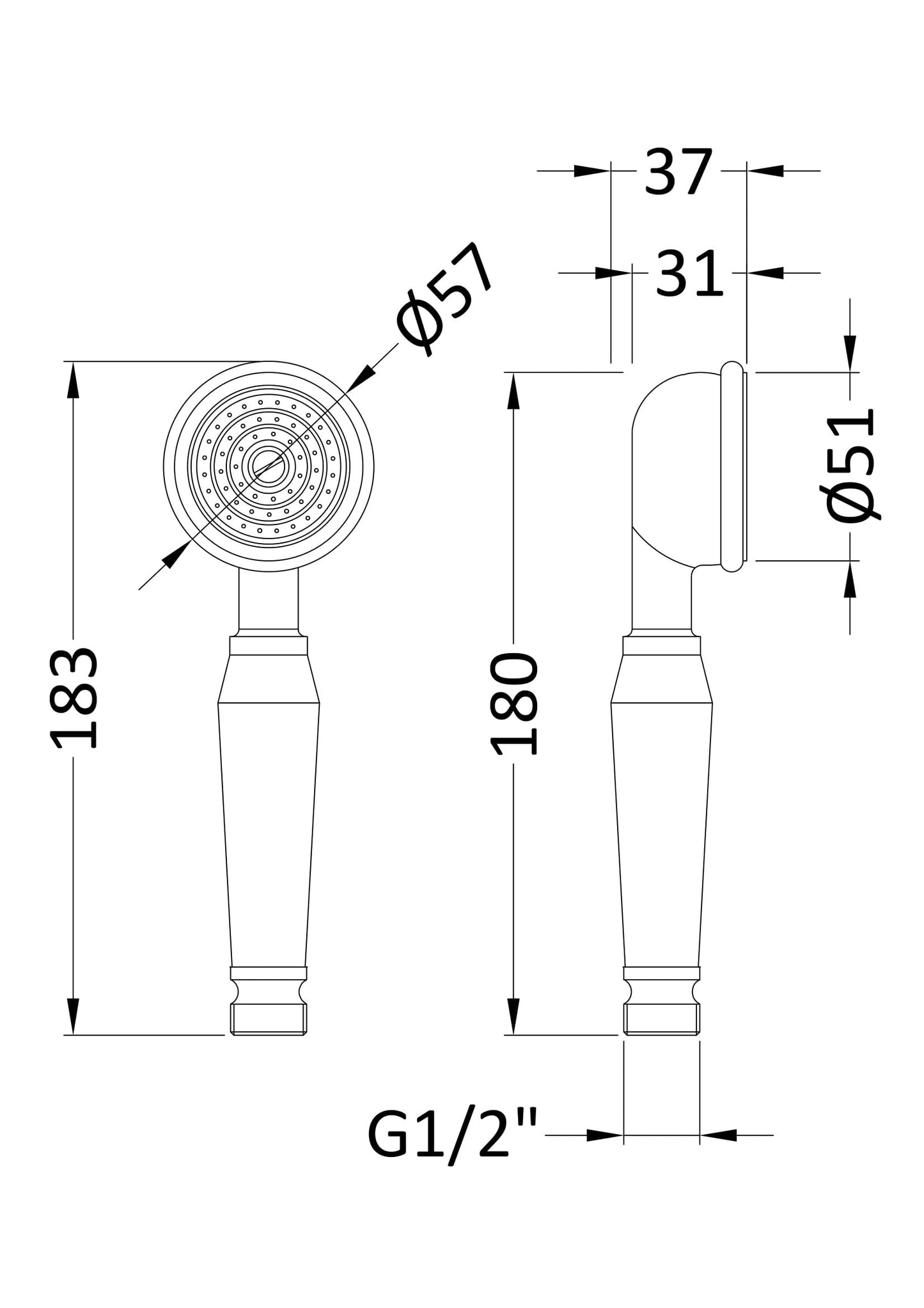 Small Traditional Handset