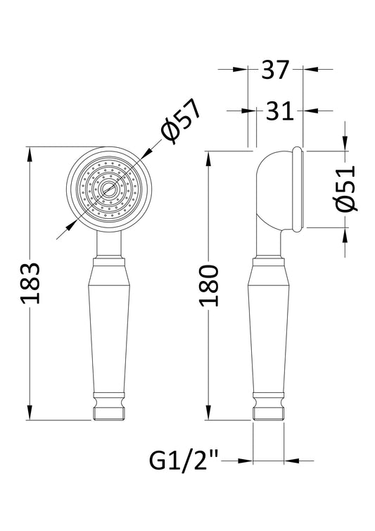 Small Traditional Handset