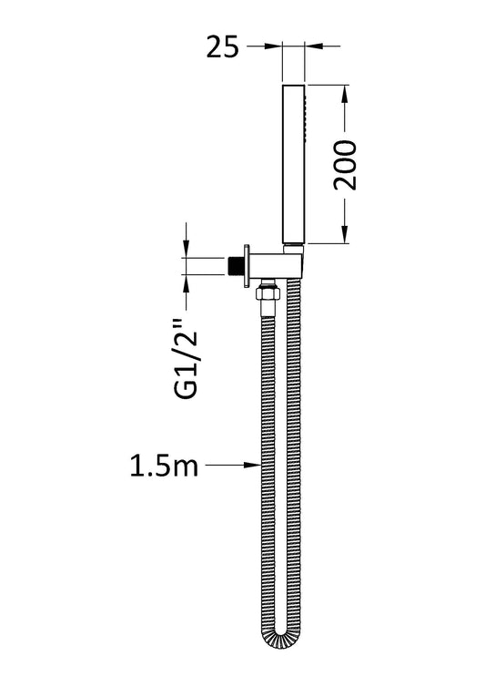 Outlet Elbow, Parking Bracket, Flex and Handset