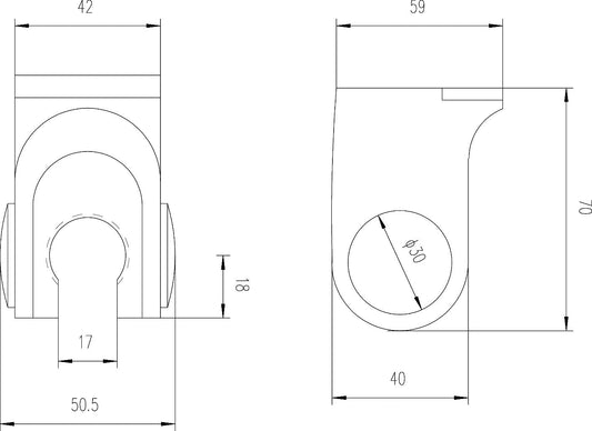 Shower Accessories Wall Bracket