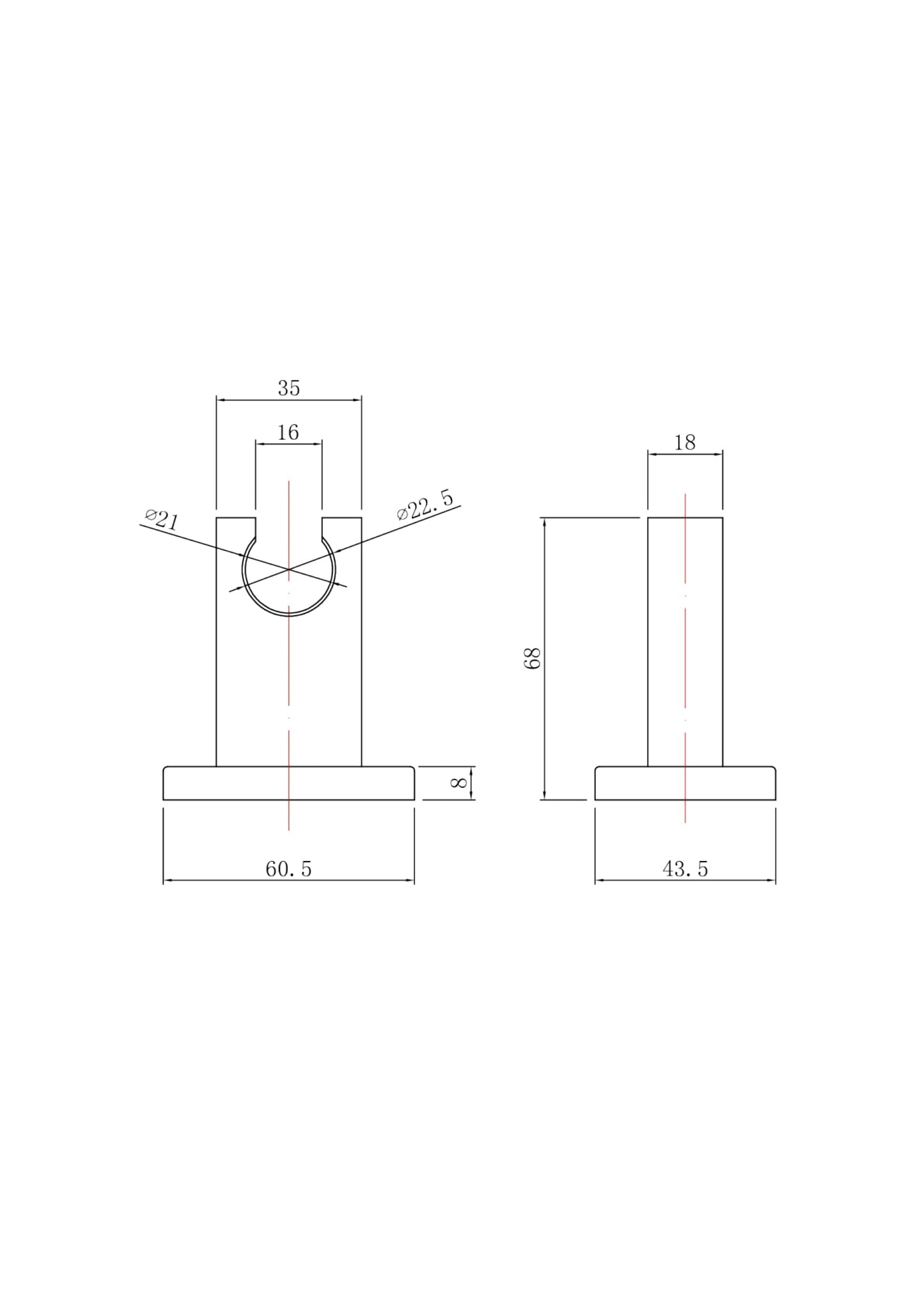 Shower Accessories Wall Bracket