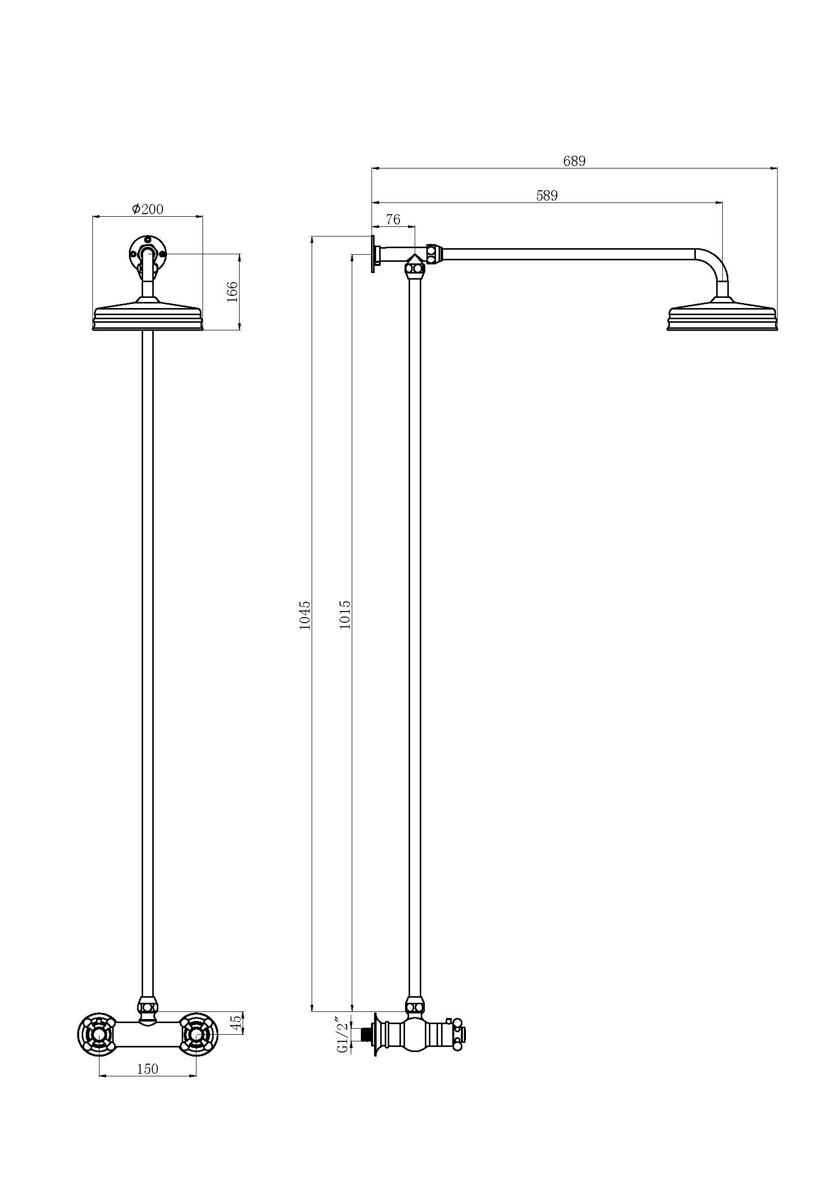 Shower Kits Traditional Thermostatic Shower Valve & Kit
