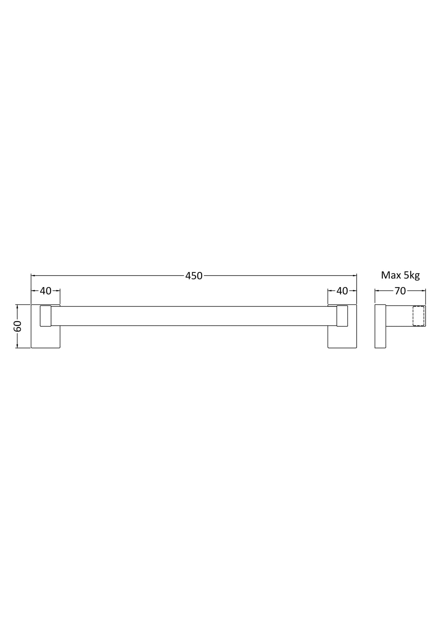 Magnetic Towel Rail