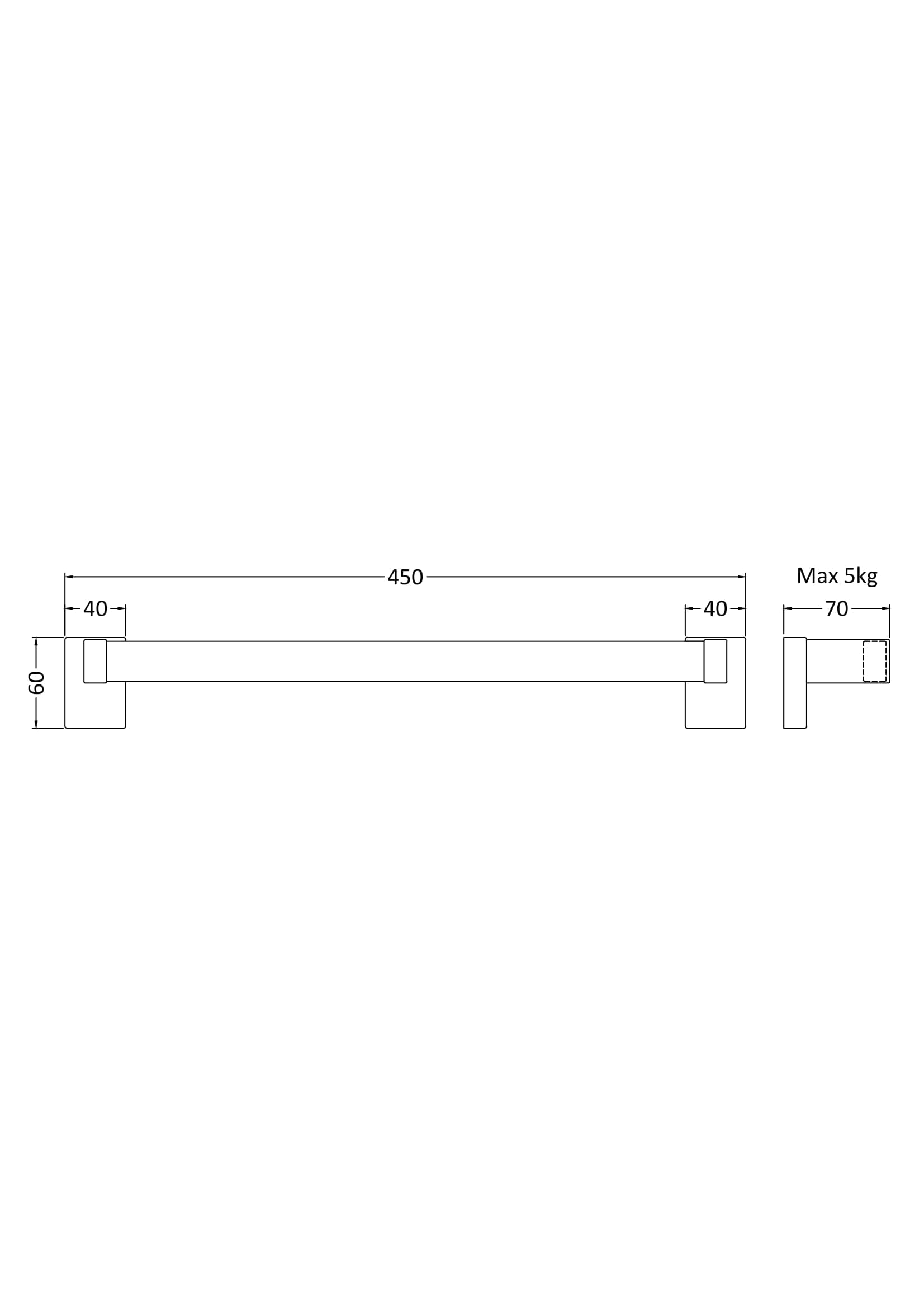 Magnetic Towel Rail