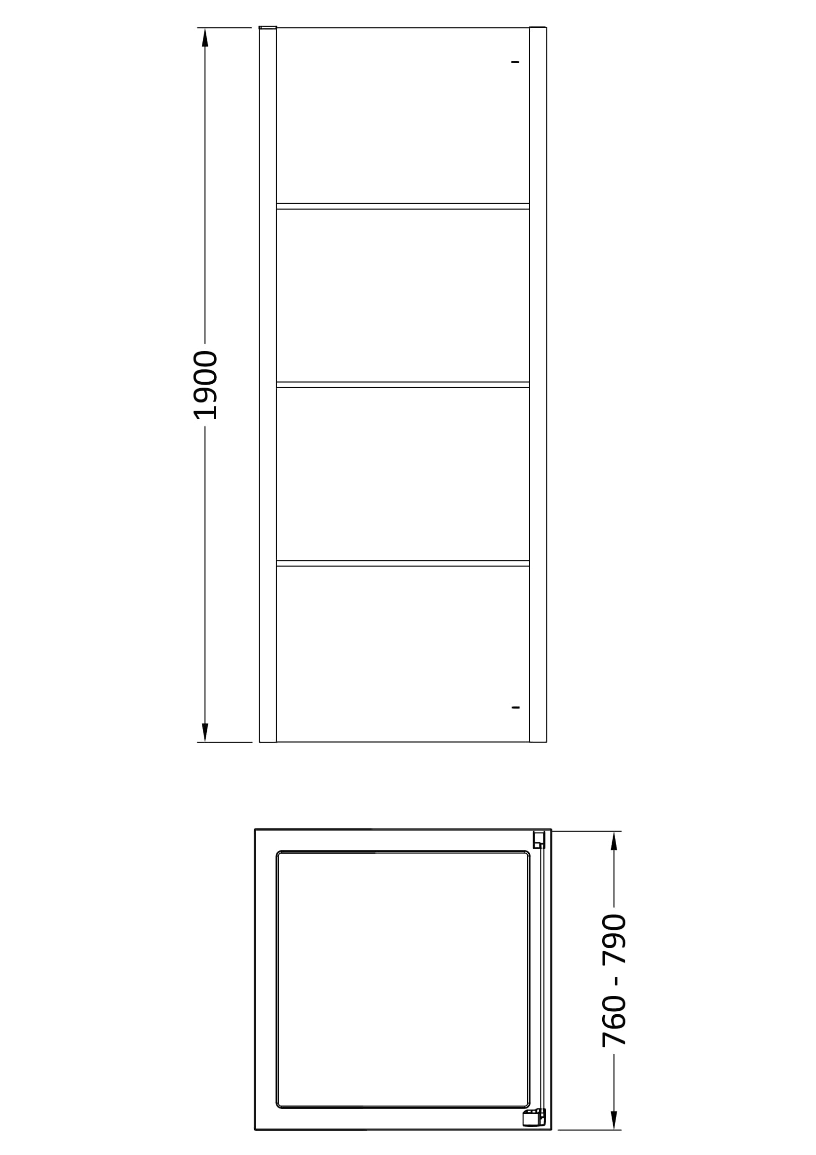 Apex 800mm Side Panel 8mm Glass