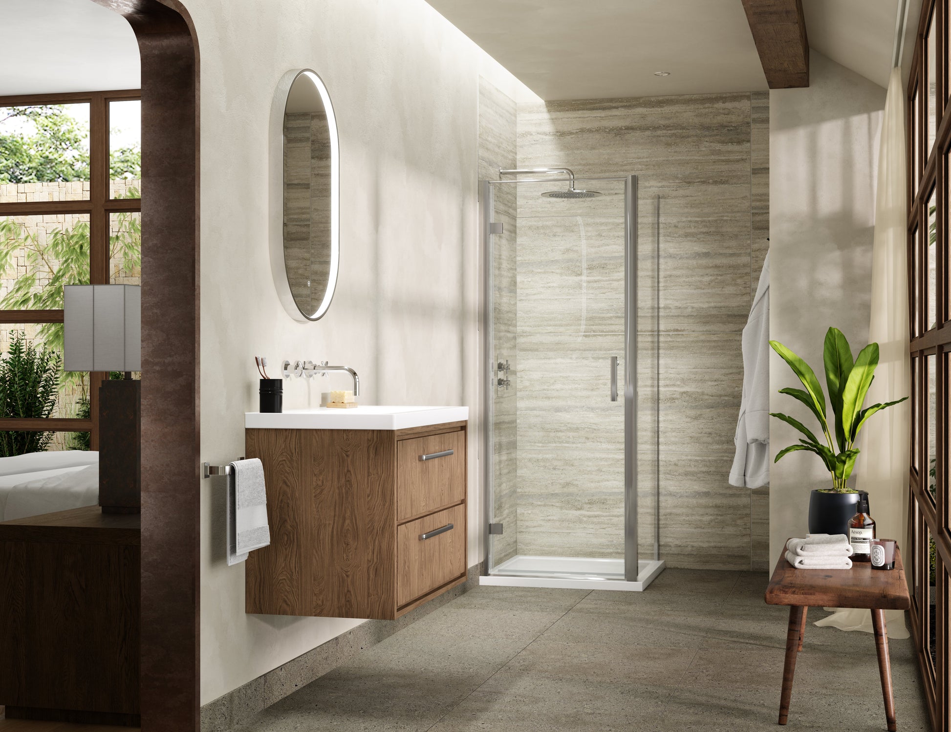 Pacific 800mm Side Panel 6mm Glass