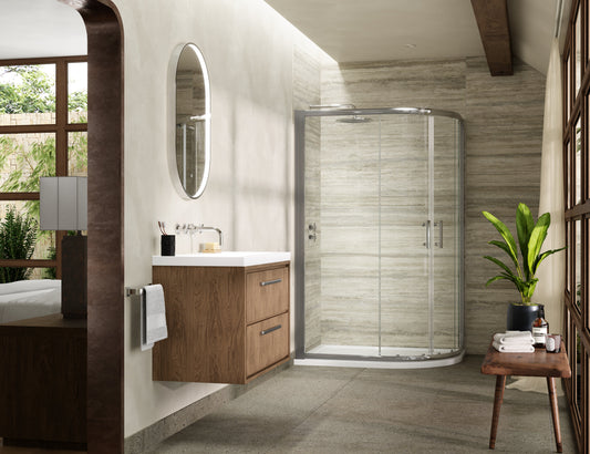 Pacific 1200 x 900mm Offset Quadrant Enclosure 6mm Glass